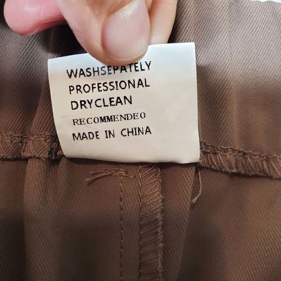 Lot of 3 Wide Legged Pants Grey, Brown, Black Trousers Size Small - Picture 13 of 17